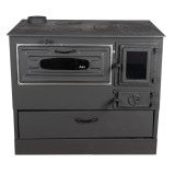 Soba pe lemne 9 kW Grand Fantazia Lux cu plita si cuptor, evacuare stanga