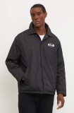 Fila geaca Lenoir barbati, culoarea negru, de tranzitie, FAM0775