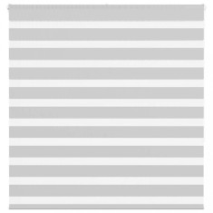 vidaXL Jaluzea tip zebra gri deschis lățime țesătură 135,9cm poliester