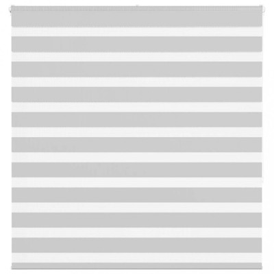 Jaluzea tip zebra gri deschis lățime țesătură 145,9cm poliester foto