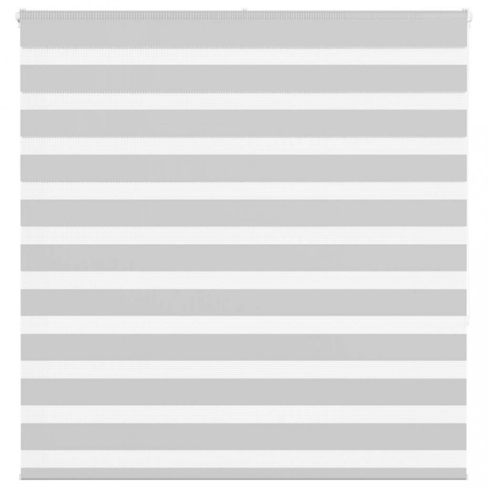 Jaluzea tip zebra gri deschis lățime țesătură 145,9cm poliester