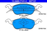 ATE 13.0460-7121.2 set placute frana,frana disc