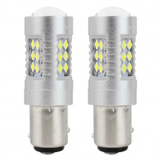 Led Canbus 3030 24smd 1157 Bay15d P21/5w Alb 12v/24v Amio 01438