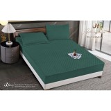 Cumpara ieftin Topper Saltea/Husa de pat matlasata si 2 fete de perne din catifea, cu elastic, model tip topper - SPR505