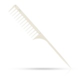 Cumpara ieftin Pieptene - JRL - frizerie/coafor - Alb - J104 - cu coada