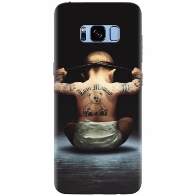 Husa silicon pentru Samsung S8, Body Builder Cute Baby Tattoo foto