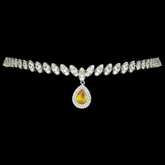 Colier placat cu Aur 18K si Diamante, Artemis Platinum &amp;amp; Yellow foto