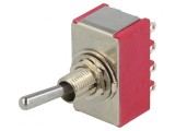 Comutator Basculant ON-ON 4PDT 5A 125VAC 28VDC