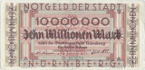 1923 ( 31 VIII ) , 10,000,000 mark - N&uuml;rnberg ( Germania )