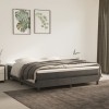 Cadru Pat Gri Inchis 160x200 cm Catifea VidaXL, Suport Saltea, Lamele Placaj, Design Modern, Mobilier Dormitor