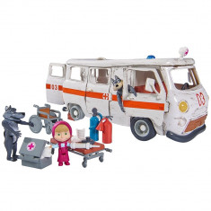 Masina Simba Masha and the Bear Ambulance cu accesorii foto