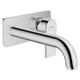 Cumpara ieftin Baterie lavoar Hansgrohe, Vernis Shape, pipa 205 mm, montaj pe perete, crom