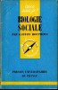 Gaston Bouthoul - Biologie sociale