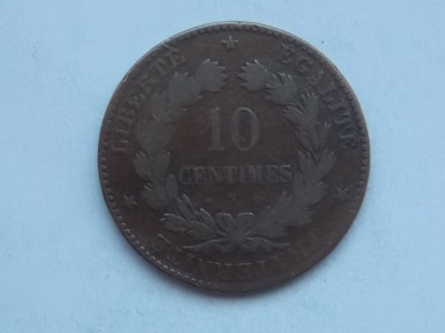 10 CENTIMES 1876 FRANTA foto