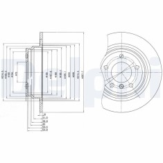DELPHI BG3044 Disc frana
