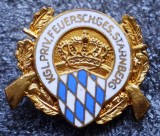 I.517 INSIGNA GERMANIA BAVARIA TIR VANATOARE KGL. PRIV. FEUERSCH. GES. STARNBERG