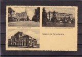 TURNU SEVERIN LICEUL MONUMENTUL BULEVARDUL REGELE CAROL I 1936 STAMPILA TREN