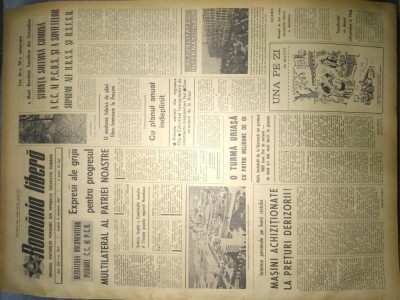 ZIARUL ROMANIA LIBERA 4 NOIEMBRIE 1967 foto