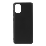 Husa protectie compatibila cu samsung a51 liquid silicone case negru, Flippy