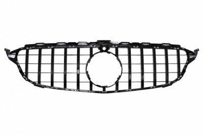 Grila Centrala Mercedes C-Class W205 S205 A205 C205 (2014-2018) GT-R Panamericana Design Negru Performance AutoTuning foto