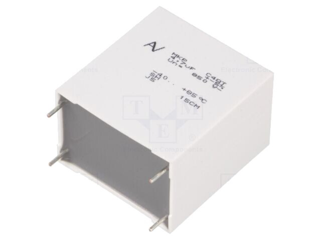 Condensator KEMET 10uF Polipropilenă THT ESR 2,5m&Omega; &plusmn;5% -40&divide;85&deg;C