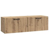 vidaXL Oglindă TV montată pe perete Stejar Artizanal 98 x 31 x 30 cm 899074