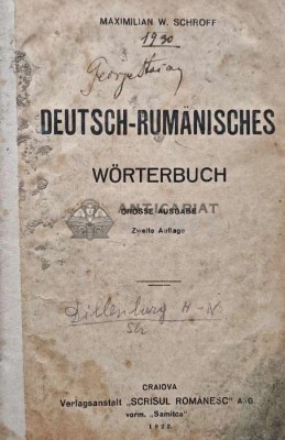Deutsch-rumanisches worterbuch (1922) - 1922 - Maximilian W. Schroff (AH2) foto
