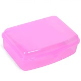 Caserolă Alimente, Roz, Plastic, Capacitate 1.35L, Oem
