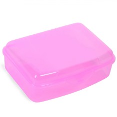 Caserolă Alimente, Roz, Plastic, Capacitate 1.35L