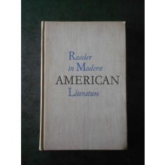 READER IN MODERN AMERICAN LITERATURE (ed. cartonata, 1974)