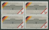 GERMANIA BERLIN 1990 CLADIRI BLOC DE 4 NESTAMPILAT