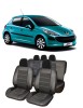 Set huse scaune piele Alcantara Peugeot 207 (2006-2012), Umbrella
