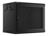 Dulap rack de perete 19 , 9U, 600x450 mm, usa perforata, negru,
