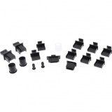 Set 17 buc protectie impotriva prafului pentru USB-A/Firewire/RJ45/RCA/jack 3.5mm, InLine IL59941K
