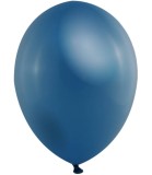 Baloane 100 Buc, Albastru Inchis Metalizat, 12 Inch / 30 Cm, Latex, Globos Festival
