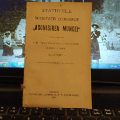 Statutele Societății Agonisirea Muncei, com Vișina jud. Vlașca, Giurgiu 1903 201