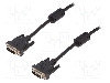 Cablu DIN - DIN, din ambele par&amp;#355;i, DVI-D (18+1) mufa, 5m, negru, ASSMANN - AK-320100-050-S