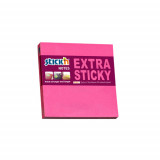 Notes Autoadeziv Extra-sticky 76 X 76mm, 90 File, Stick&quot;n - Magenta Neon