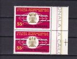 1972 LP 793-50 ANI INFIINTAREA UNIUNII INTERNATIONALE CAILOR FERATE PERECHE MNH