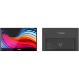 Monitor tactil portabil Verbatim 15.6 LightFHD 1920x1080, IPS,USB-C,mini HDMI,carcasa plastic