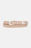 Levi&#039;s curea femei, culoarea bej, 000IG-0002