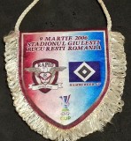 Fanion meci fotbal RAPID BUCURESTI - HAMBURGER SV (UEFA CUP 09.03.2006)-format mic