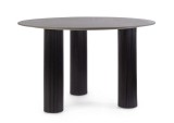 Cumpara ieftin Masa rotunda mdf portelan negru Bamira 120x76 cm
