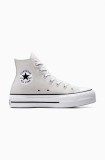 Converse tenisi Chuck Taylor All Star Lift femei, culoarea gri, A08287C
