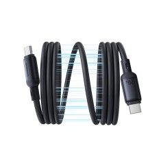 CABLU alimentare si date Baseus PicoGo Magnetic, pt smartphone, silicon lichid magnetic, USB Type-C la USB Type-C 240W, 1m, negru &amp;amp;quot;P10376800121-0 foto
