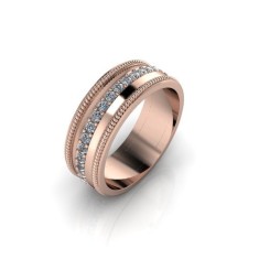 Verigheta dama din aur roze 14K - 53