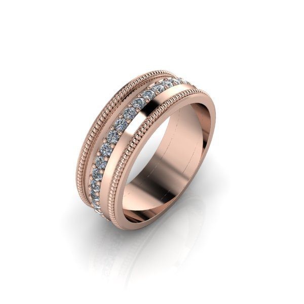 Verigheta dama din aur roze 14K - 56