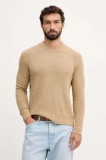 United Colors of Benetton pulover din amestec de l&acirc;nă culoarea verde, 1L5YU10AD