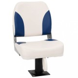 VidaXL Set scaun pliabil pentru barcă, albastru și alb, 48x51x41 cm