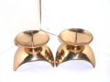 Cumpara ieftin Sfesnice bronz semisferice, lustruite hand made, set 2 buc. &ndash; Korea de Sud